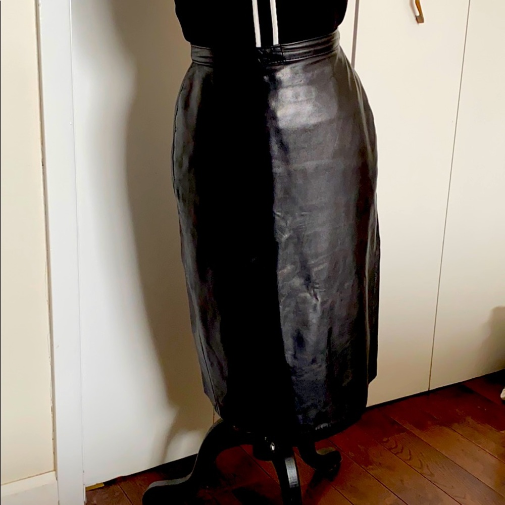 Vintage leather skirt